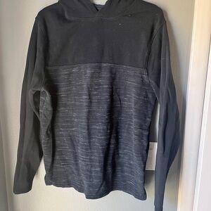 Black and Gray Hooded Sweatshirt